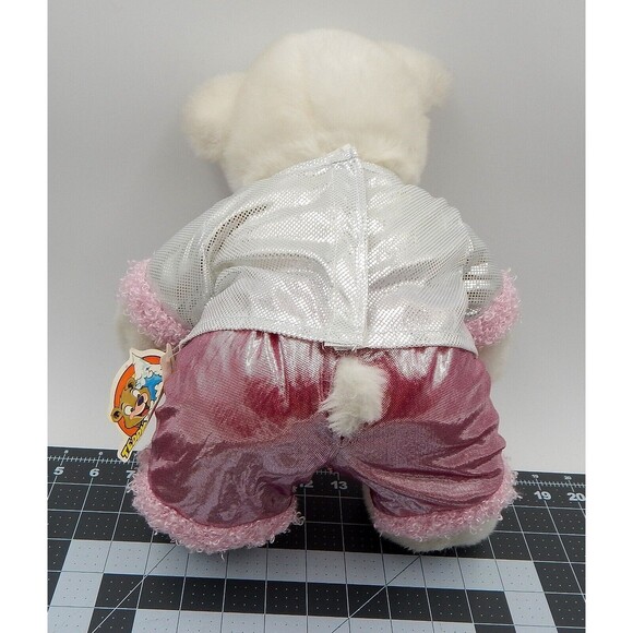 Teddy Mountain Pink Sparkle Rock Star Outfit Clothing Microphone 16 Inch - Picture 5 of 5